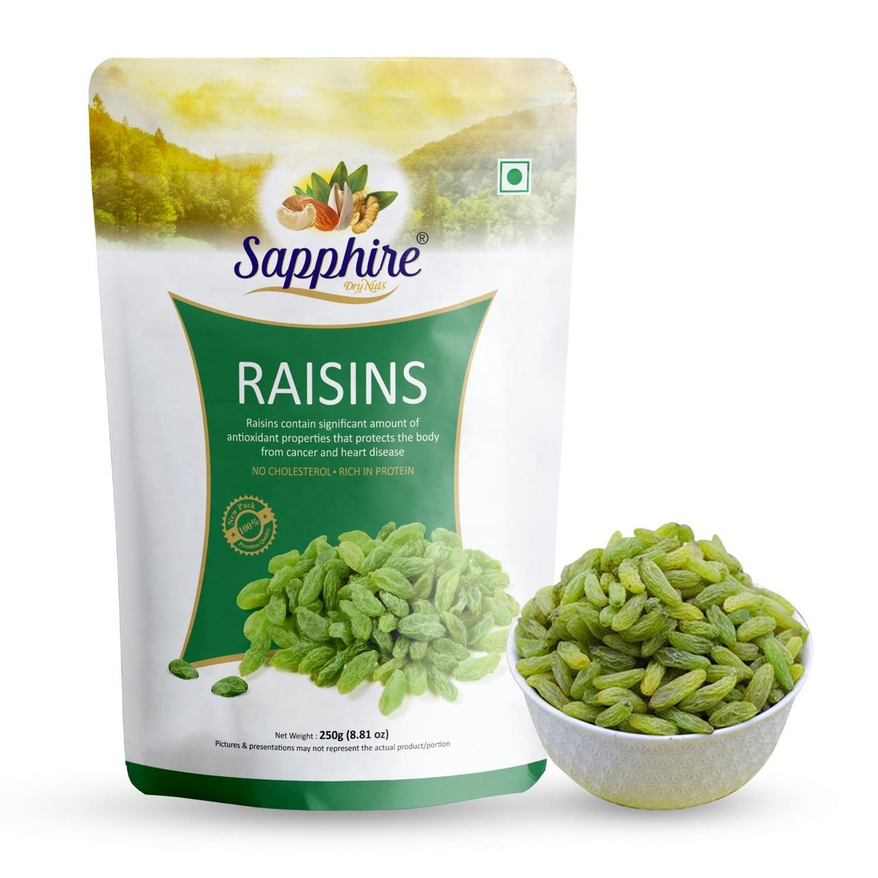 Sapphire Raisin Green