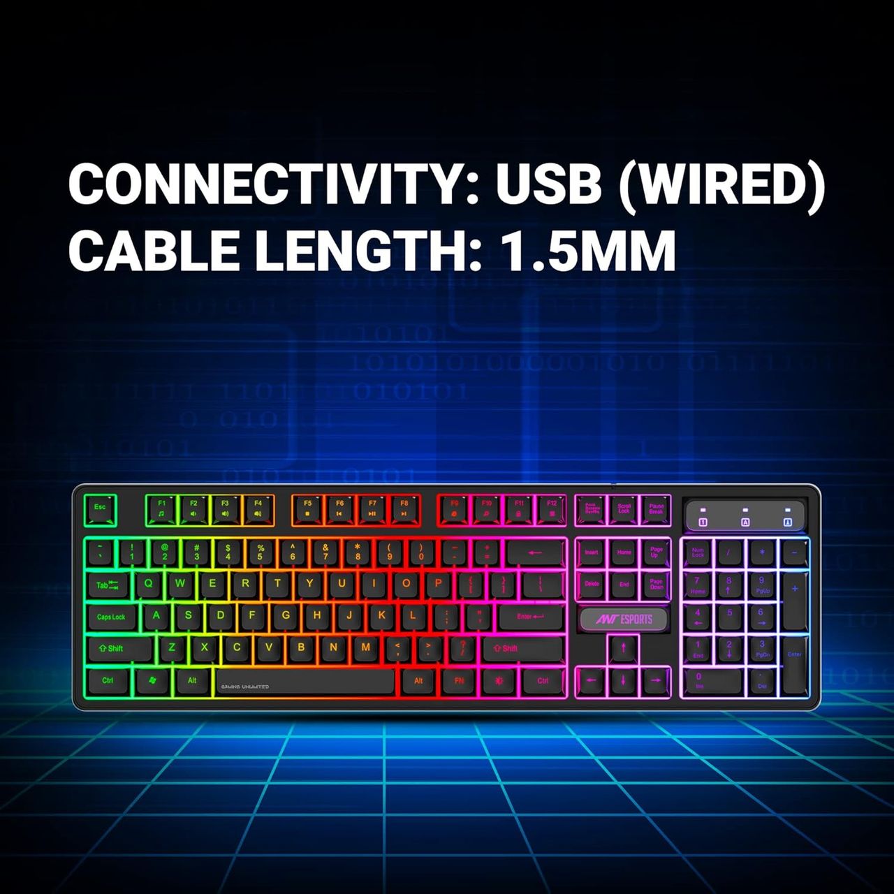 Ant Esports Km1600 Wired Keyboard & Mouse Combo