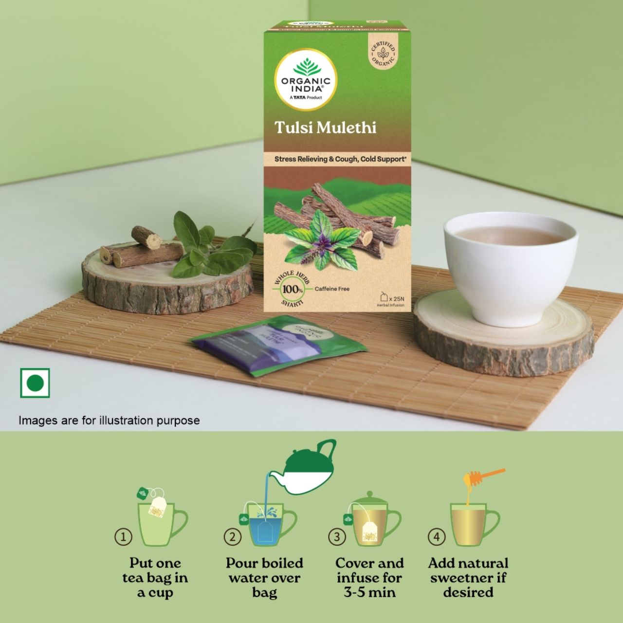 Organic India Tulsi Mulethi Organic Herbal Tea