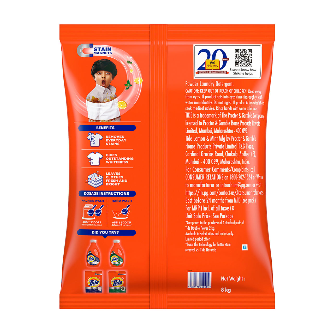 Tide Plus Lemon & Mint Detergent Powder