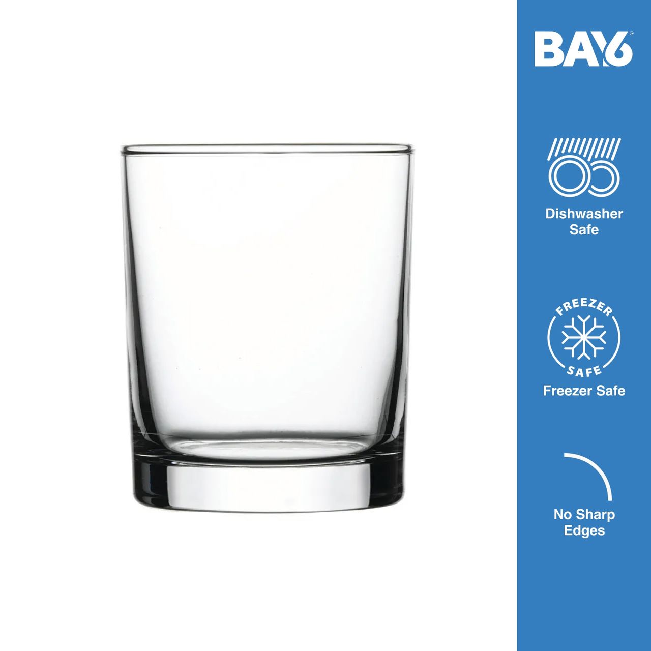 BAY6 Imported Whisky Glass Set- 300 ml - (6pc)