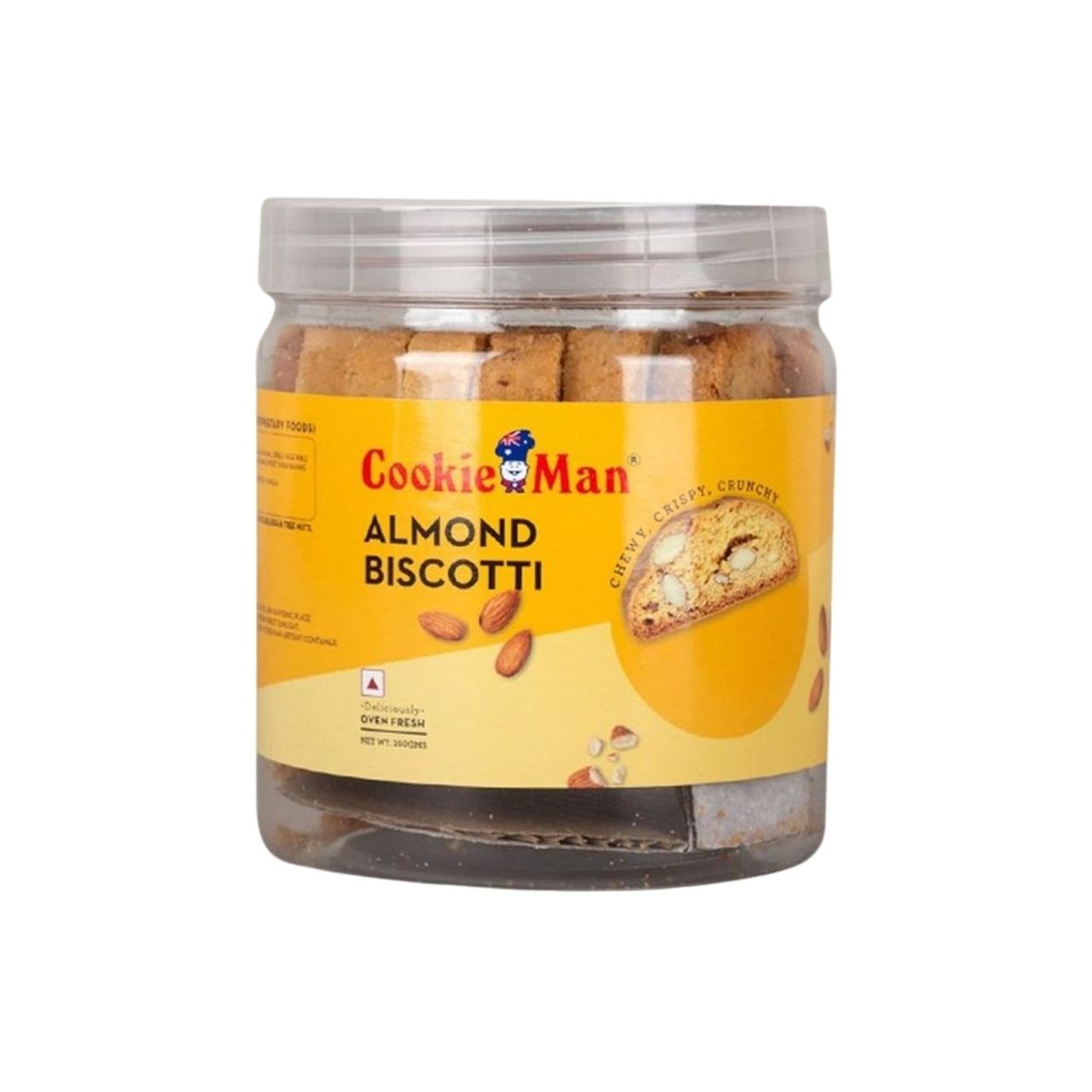 Cookie Man Almond Biscotti Cookies Biscuits