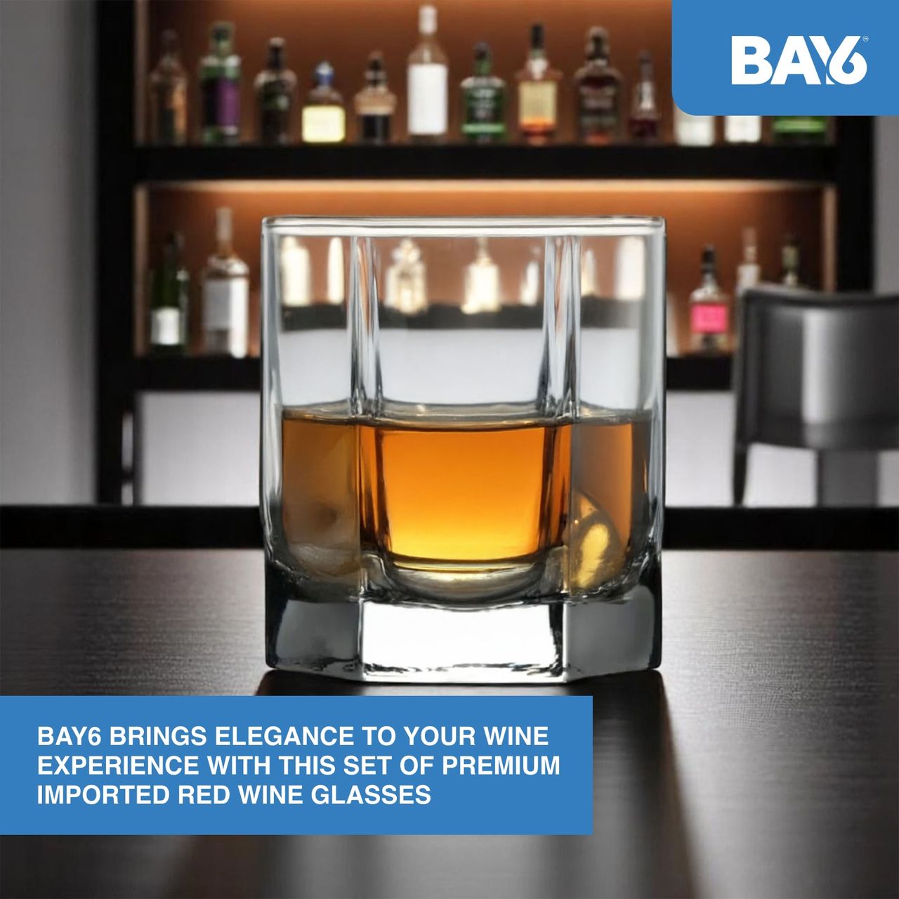 BAY6 Premium Whisky Glass Set - 315 ml -(2pc)