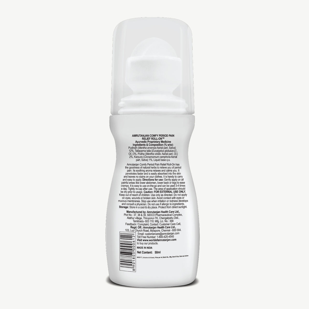 Amrutanjan Comfy Period Pain Relief Roll-On