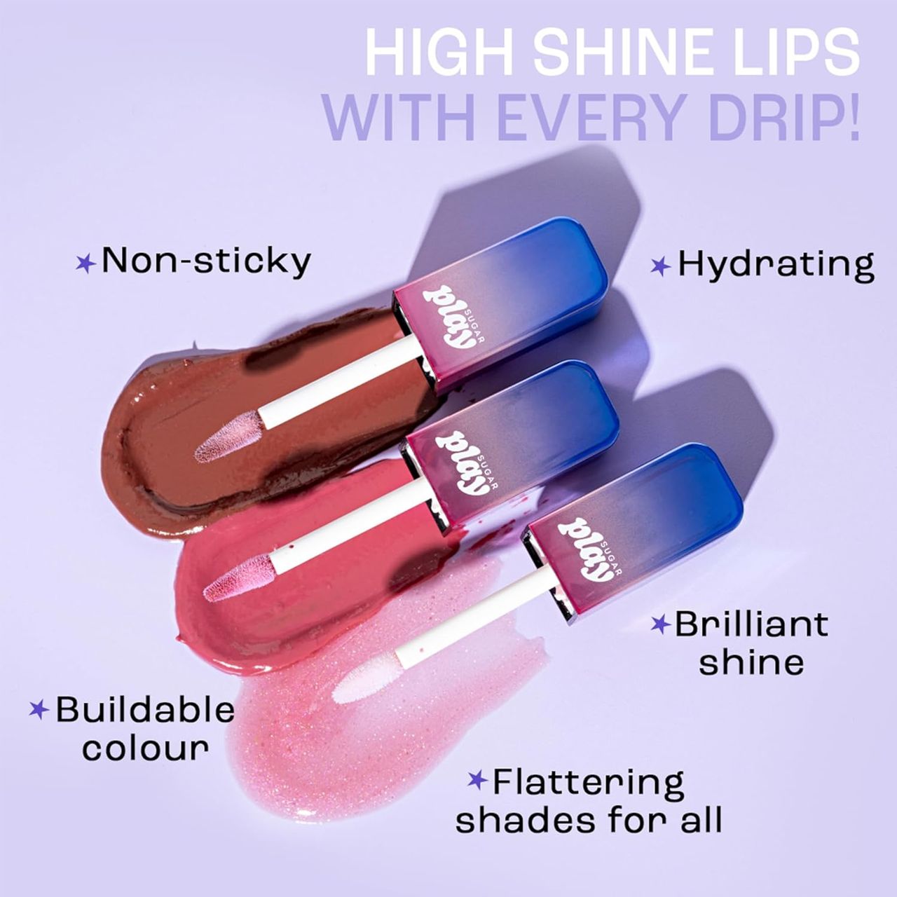 SUGAR Cosmetics Play Power Drip Lip Gloss - 01 Mood