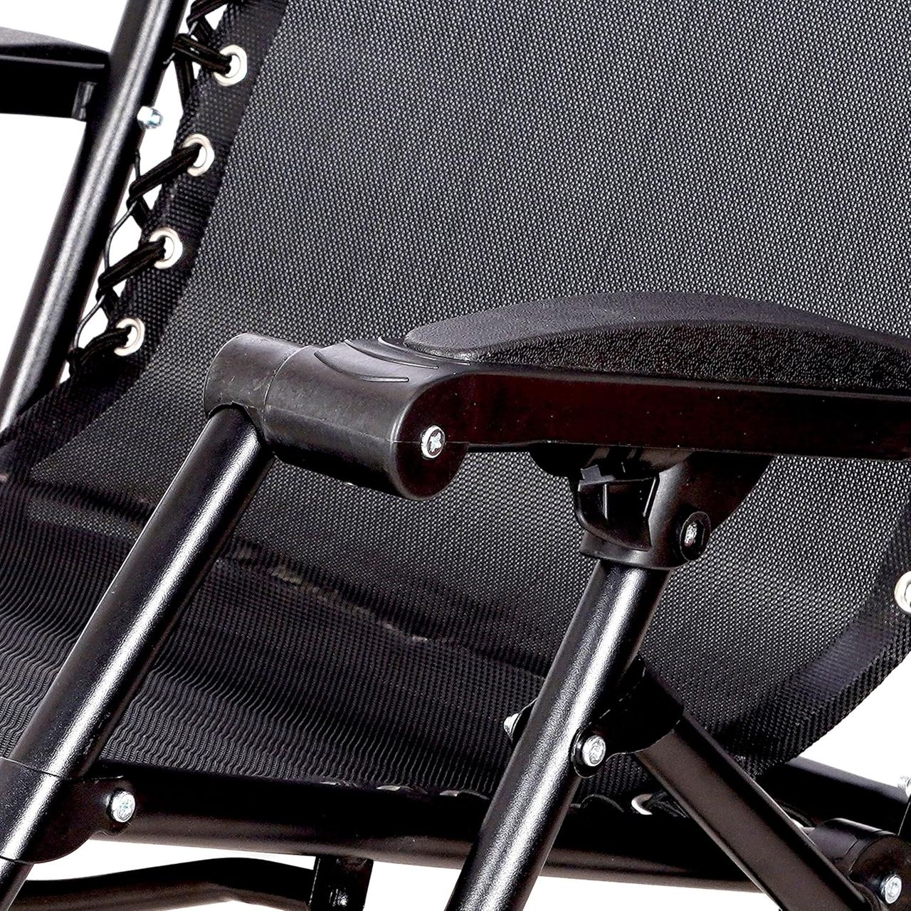 Arlavya Premium Foldable & portable recliner relaxing Arm Chair with adjustable pillow - Black