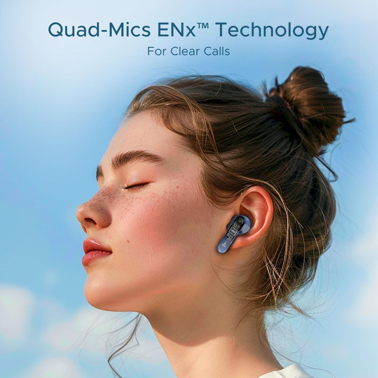 boAt Airdopes 120 Tws Earbuds W/in Ear Detection, 40h Playtime Quad Mics W/ Enx Tech(Dawn Blue)