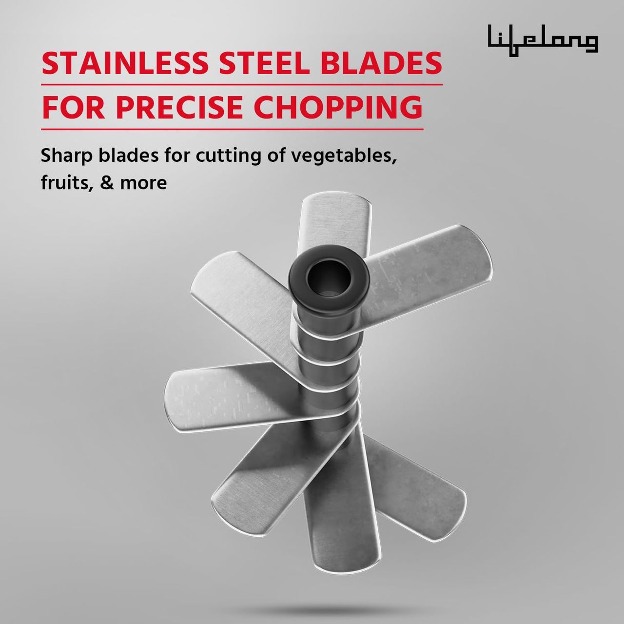 Lifelong Push Chopper 1000 ml | Multi-Purpose Vegetable Chopper