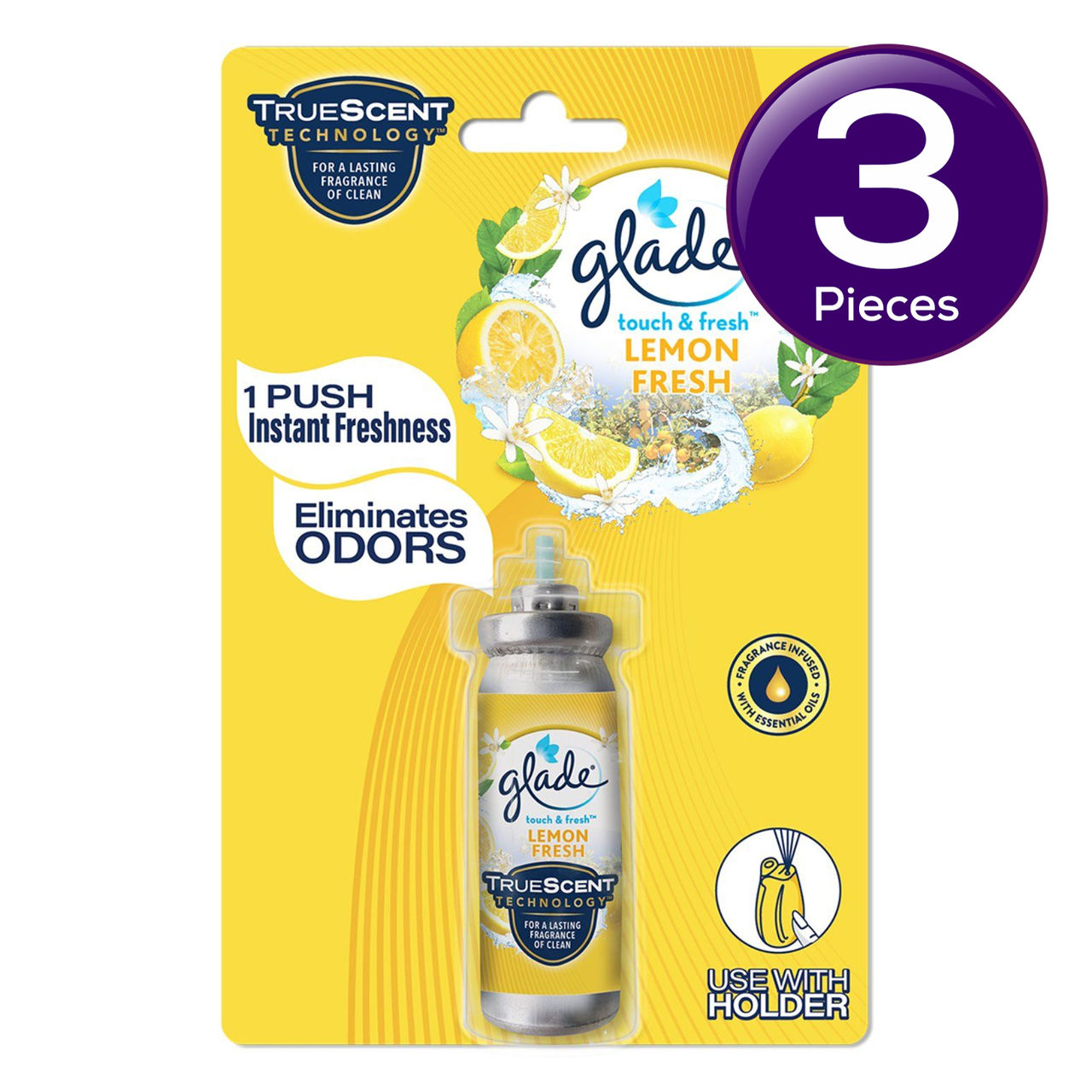 Glade Touch & Fresh Lemon Refill 12 ml Combo