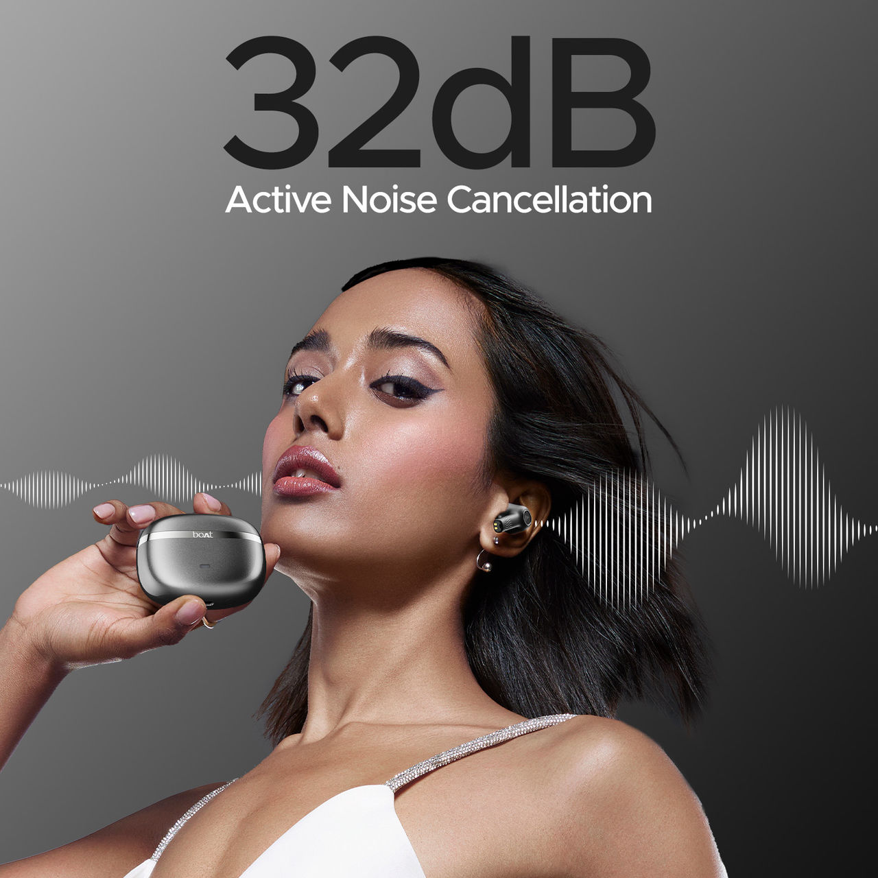 boAt Nirvana Ion ANC TWS Earbuds w/ 120H Playtime, ANC upto 32dB & In-Ear Detection (Crystal Black)