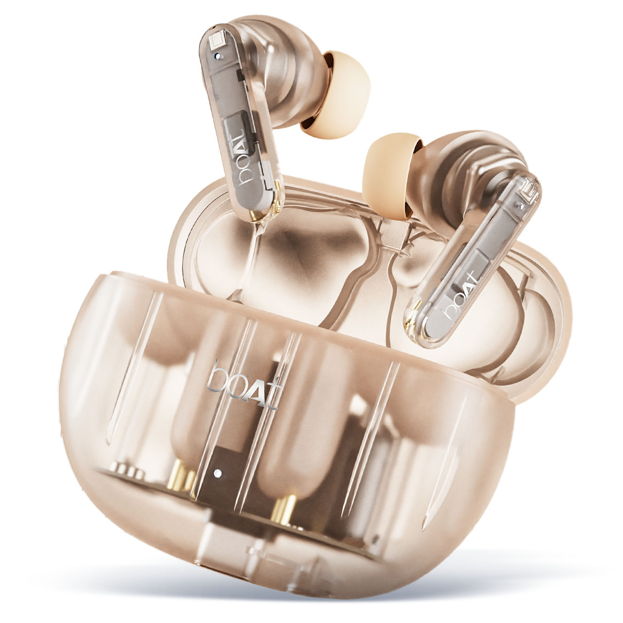 boAt Airdopes 191 Anc Tws Earbuds W/ 32db Anc, Ambient Mode, 60h Playback(Pellucid Orange)