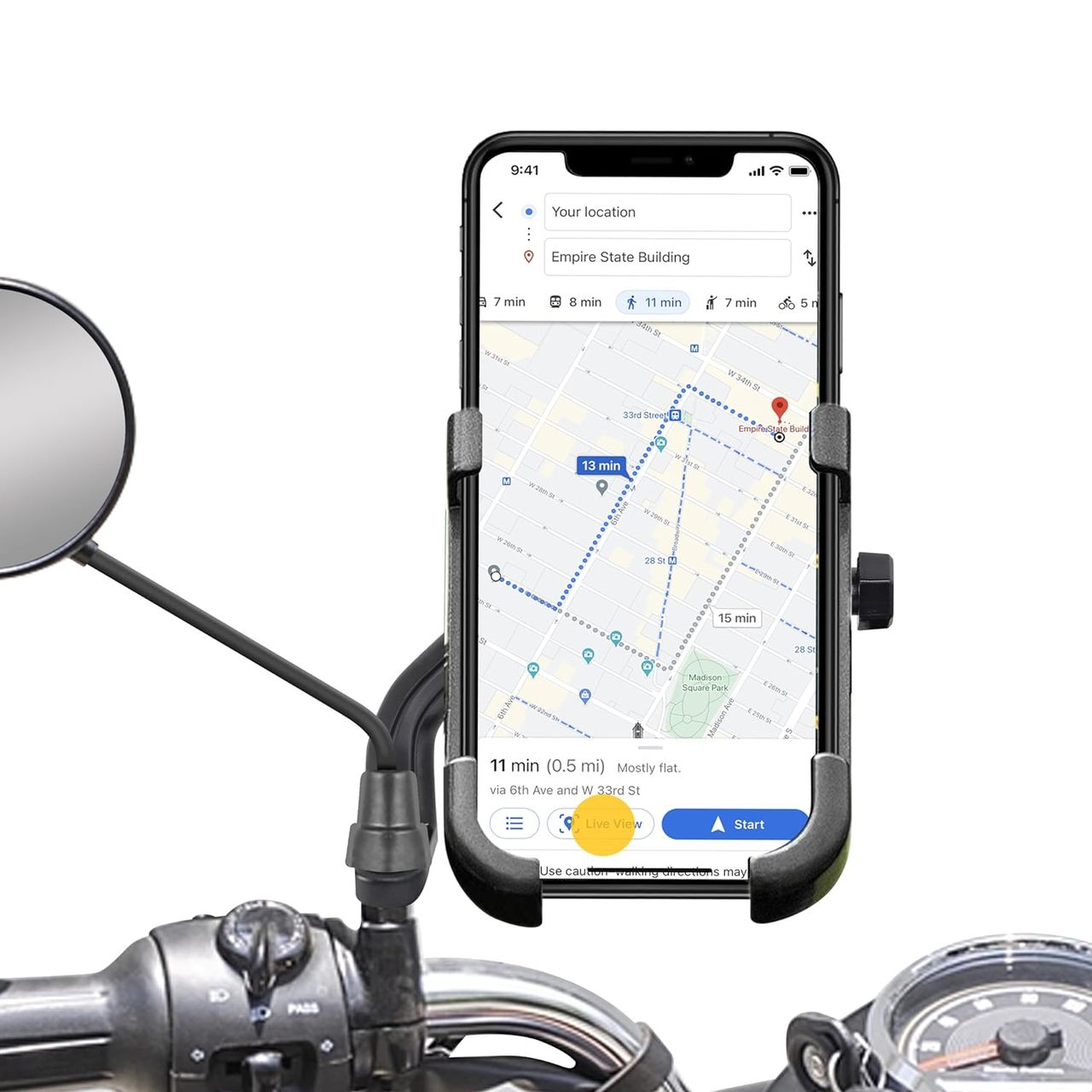 Autoguys B29 Mobile Holder For Bikes Or Bike Mobile Holder For Maps And Gps Navigation