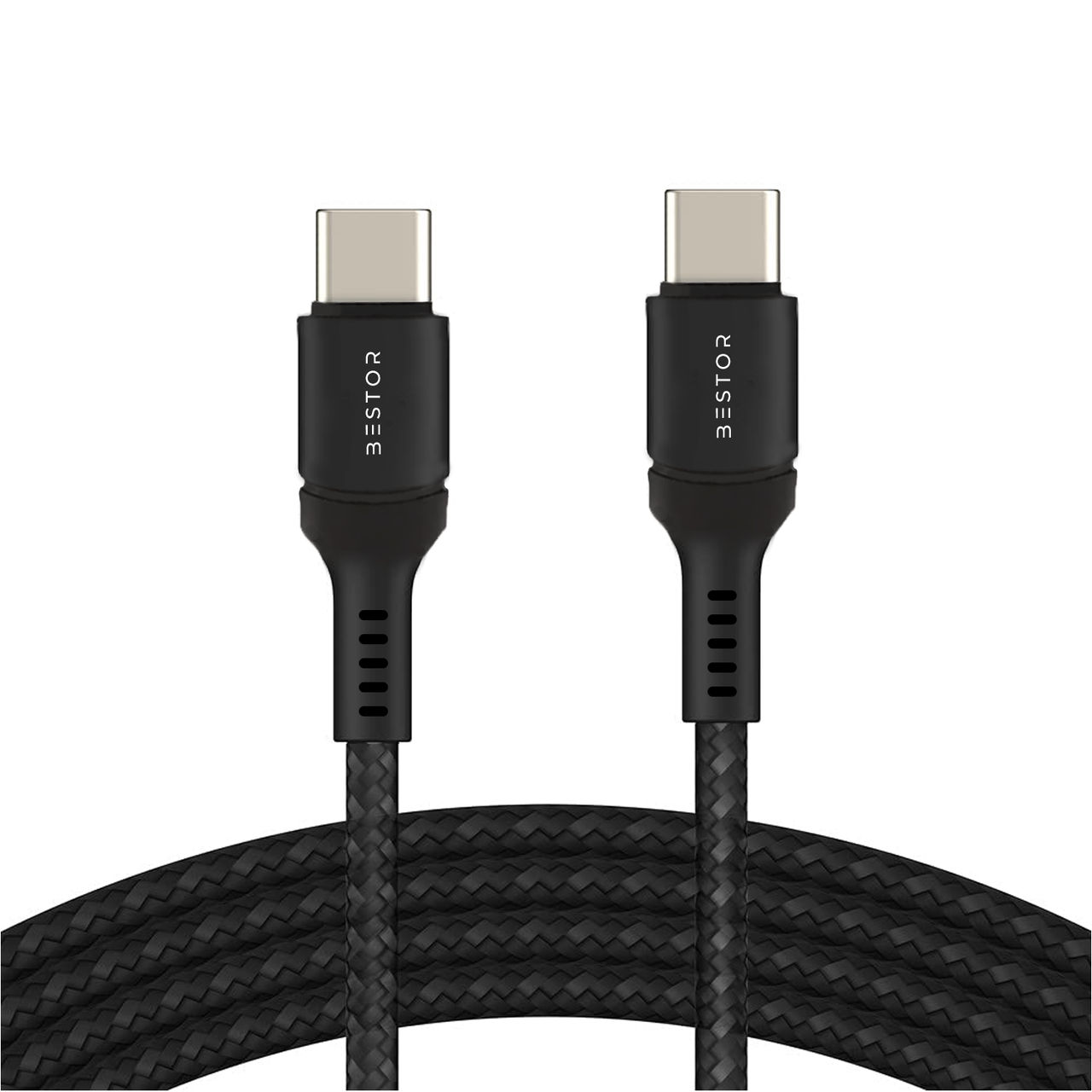 Bestor 60W Type-C to TypeC PD Braided Cable 1.2m Fast Charging,Data Transfer,Durable,Tangle-Free