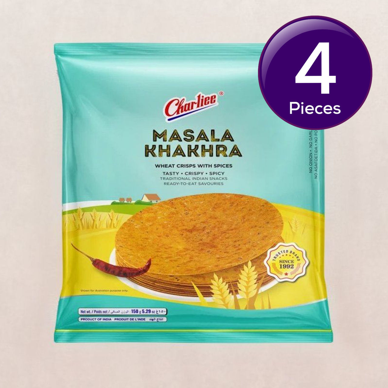 Charliee Masala Khakhra 156 g Combo