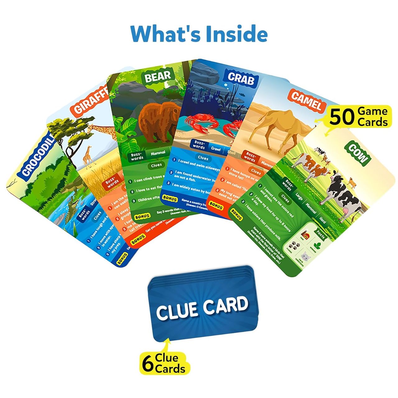 Skillmatics Guess In 10 Animal Kingdom Card Game (6+ Years)
