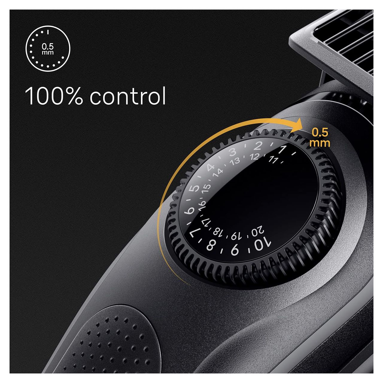 Braun Beard Trimmer 5 BT5410 Beard Trimmer For Men Style Edge Lifetime Sharp Blades - Space Grey