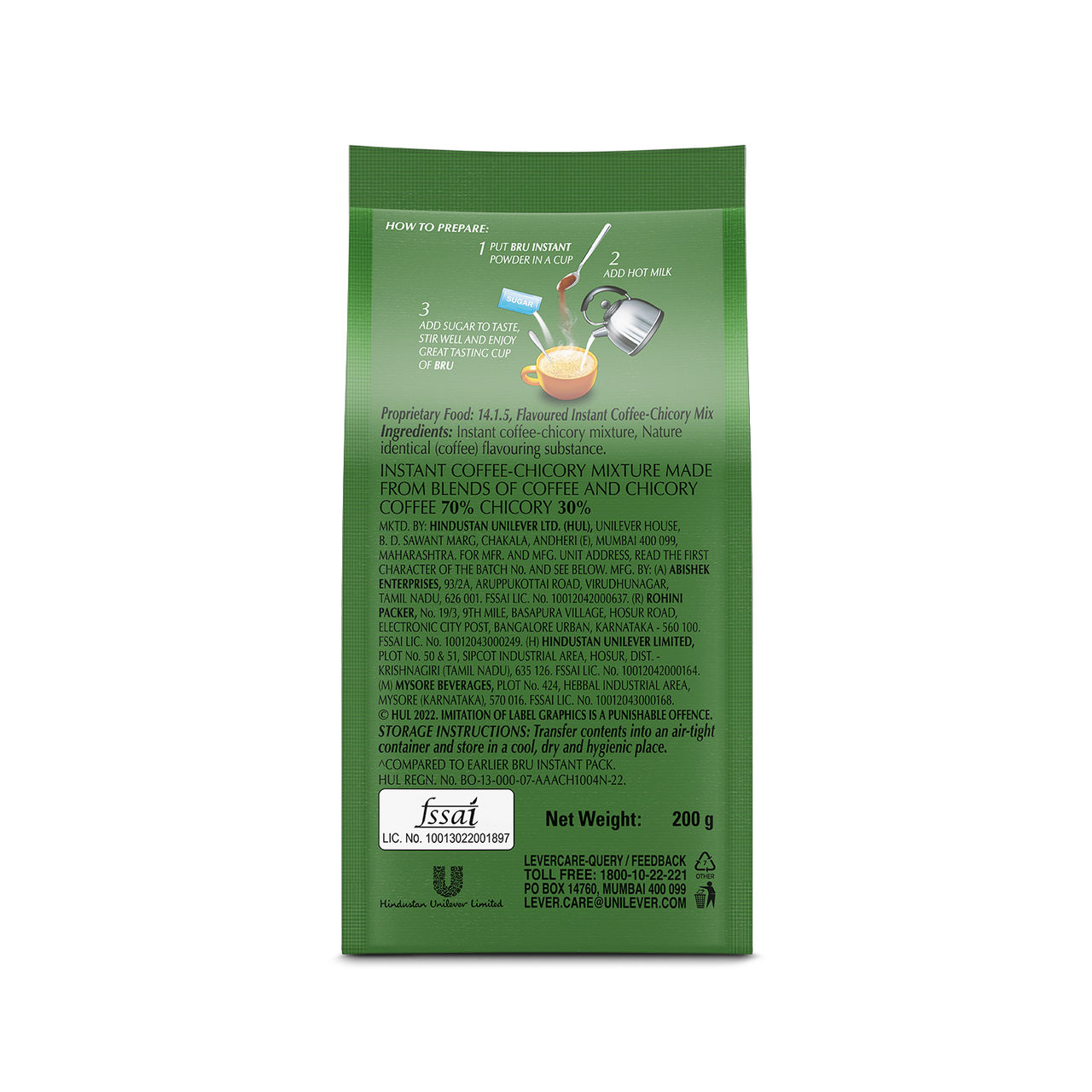 Bru Instant Coffee 200 g Combo