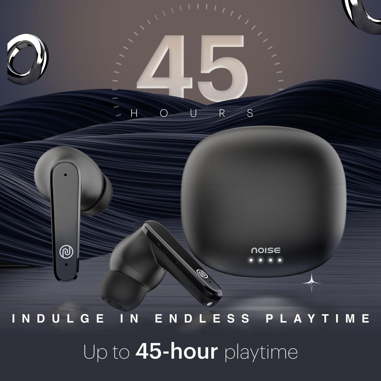 Noise Buds Vs104 Max Bluetooth Earbuds (ANC (Upto 25dB)