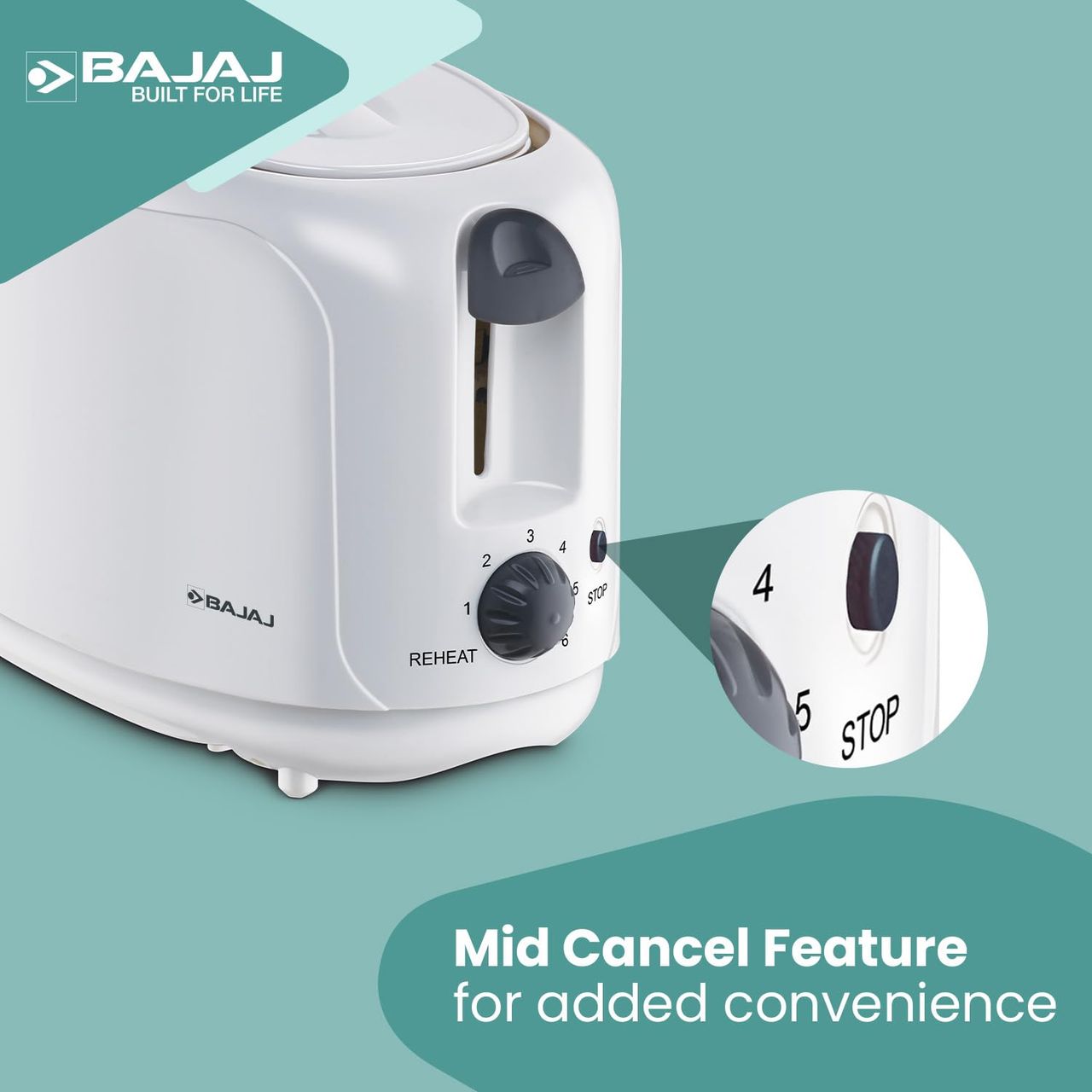 Bajaj Auto Pop Metallic Toaster Atx 4