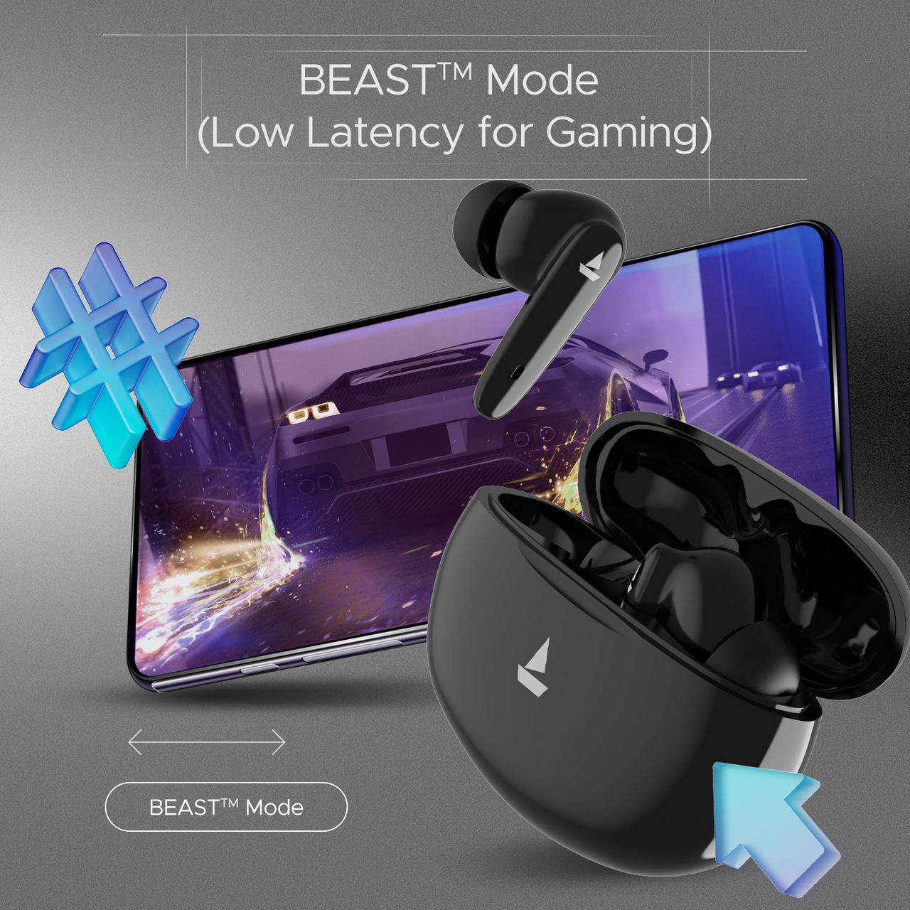 boAt Airdopes 161 Pro TWS Earbuds w/ 50H Playtime, ASAP Charge & Multi-Point Connectivity (Sleek Black)