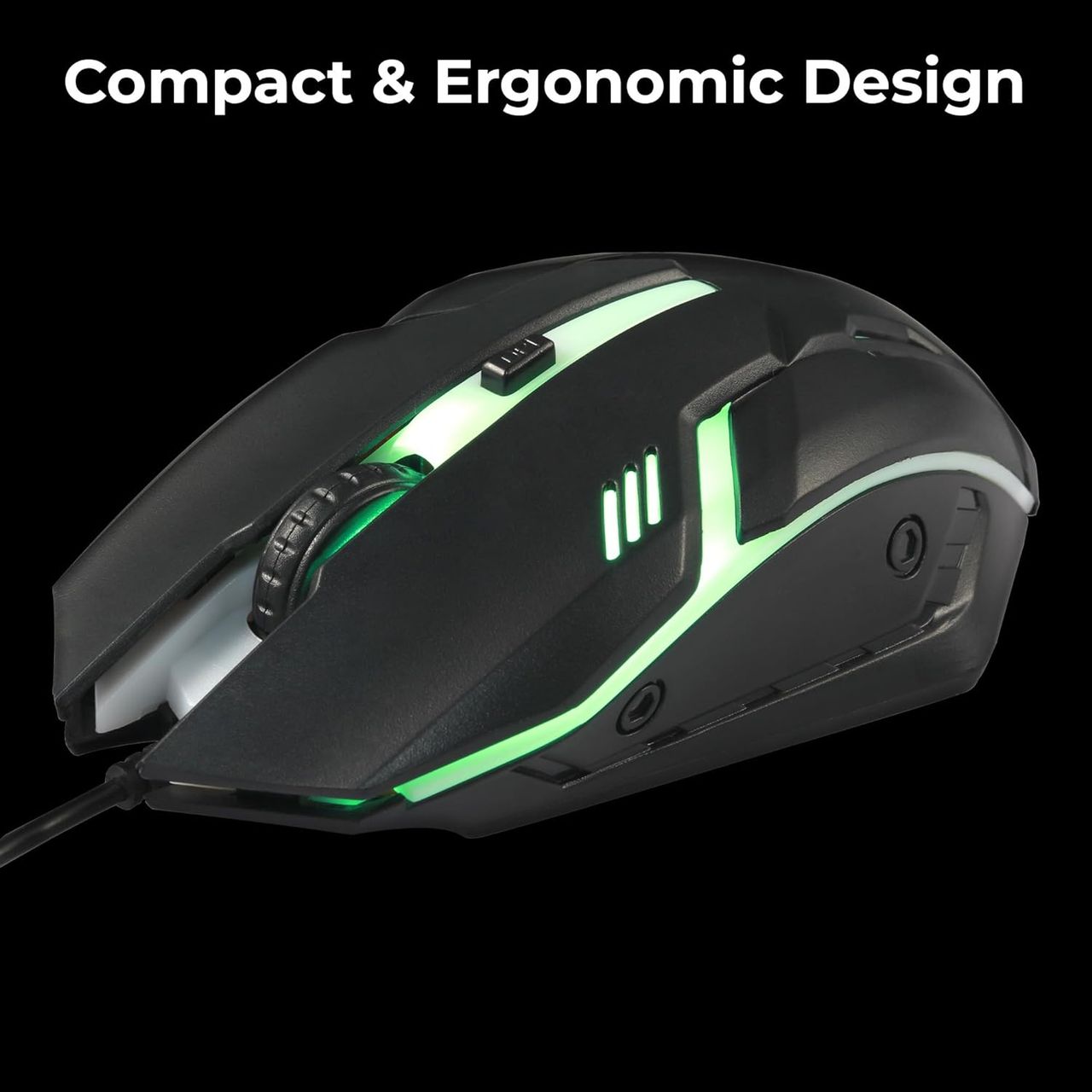 Zebronics Trion Gaming Keyboard & Mouse Gaming Combo 104 Keys Backlit Translucent Led Multi Dpi