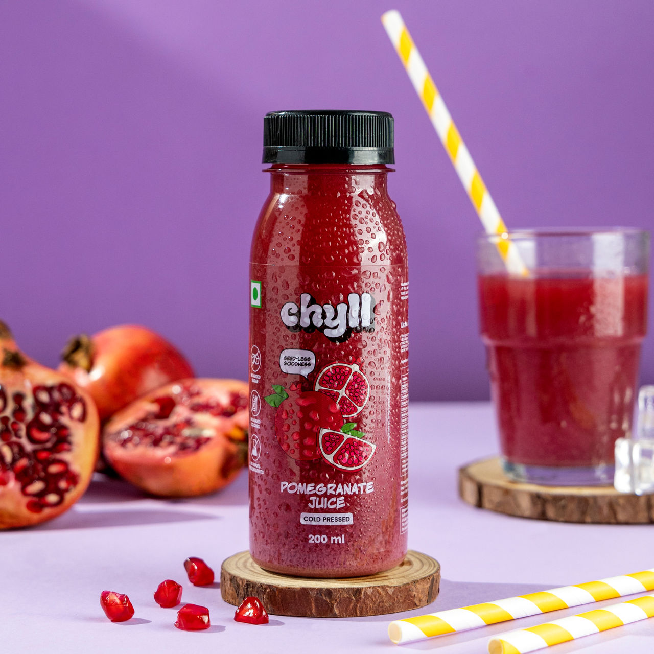 Chyll Fresh Pomegranate Juice - Cold Pressed