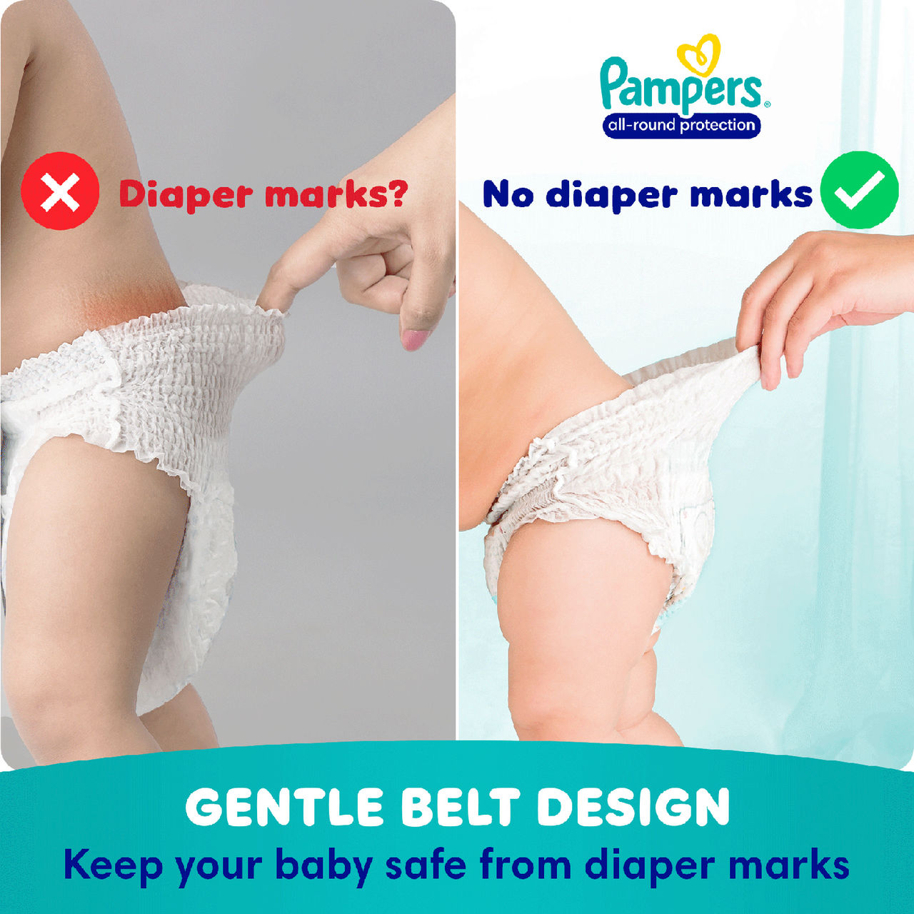 Pampers Active Baby Diaper Taped For Kids | White | XL (12+ kg)