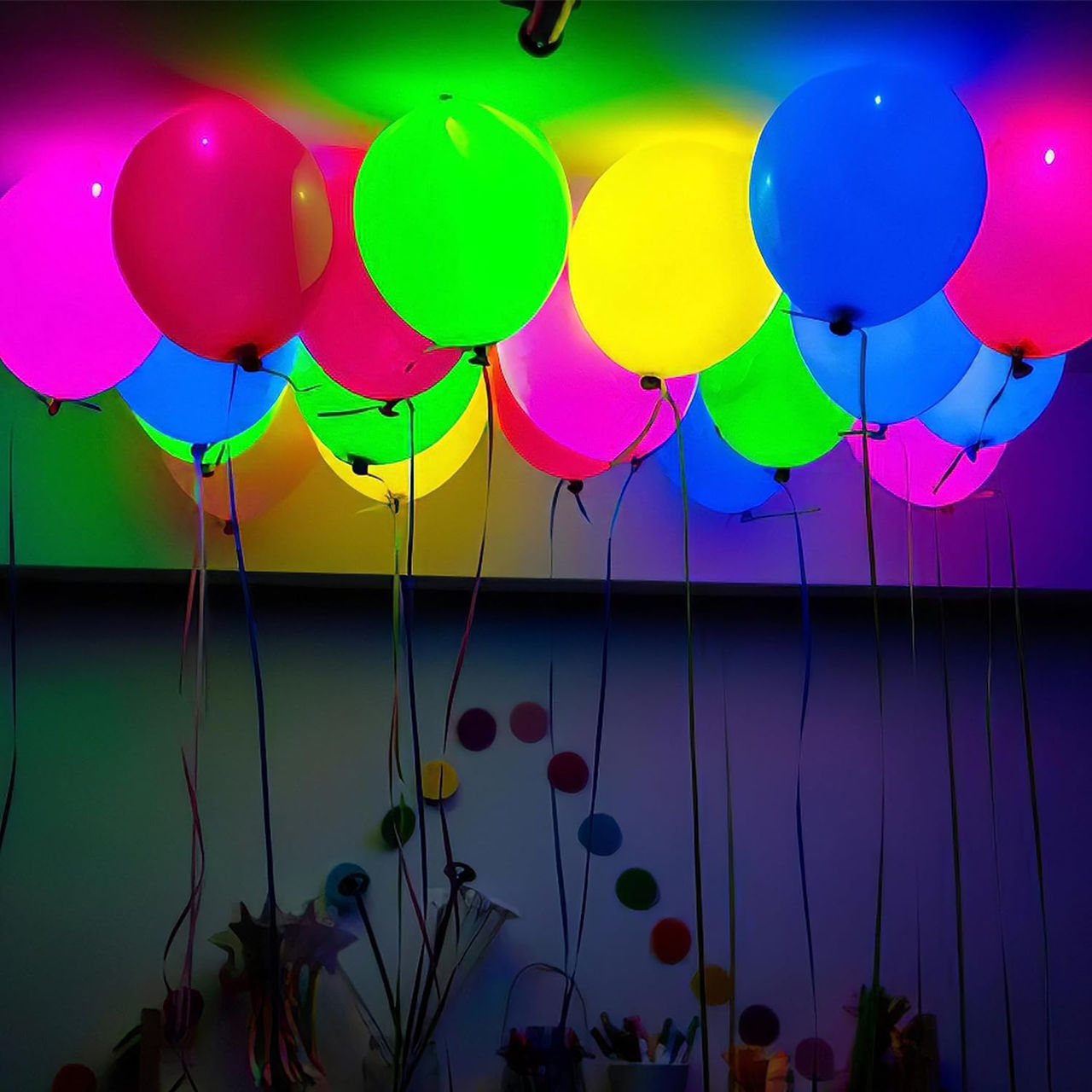 Party Propz Multicolor Led Balloons For Party Decoration
