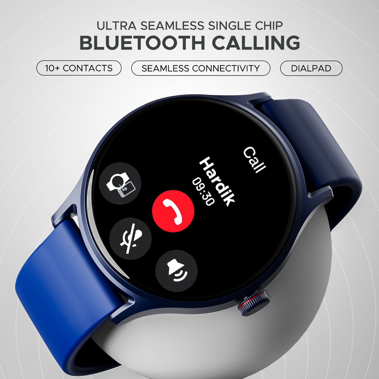 boAt Lunar Vista Smartwatch | 1.52" Display | Functional Crown - Vista Deep Blue