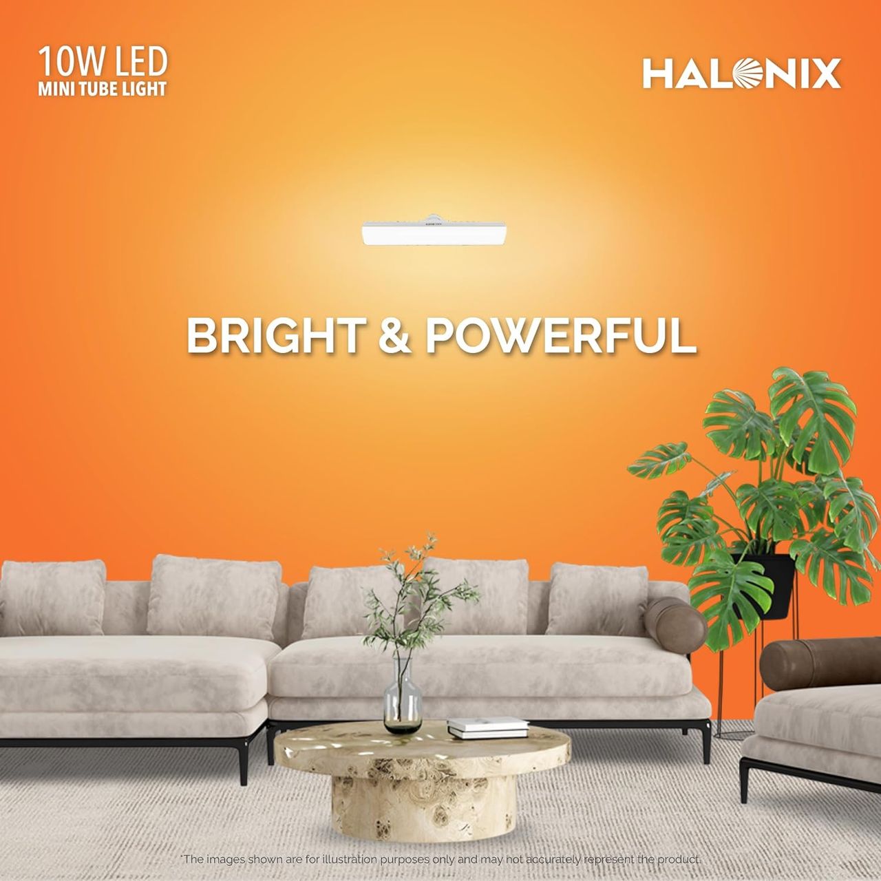 Halonix 10W B22 White T Bulb Mini Tubelight