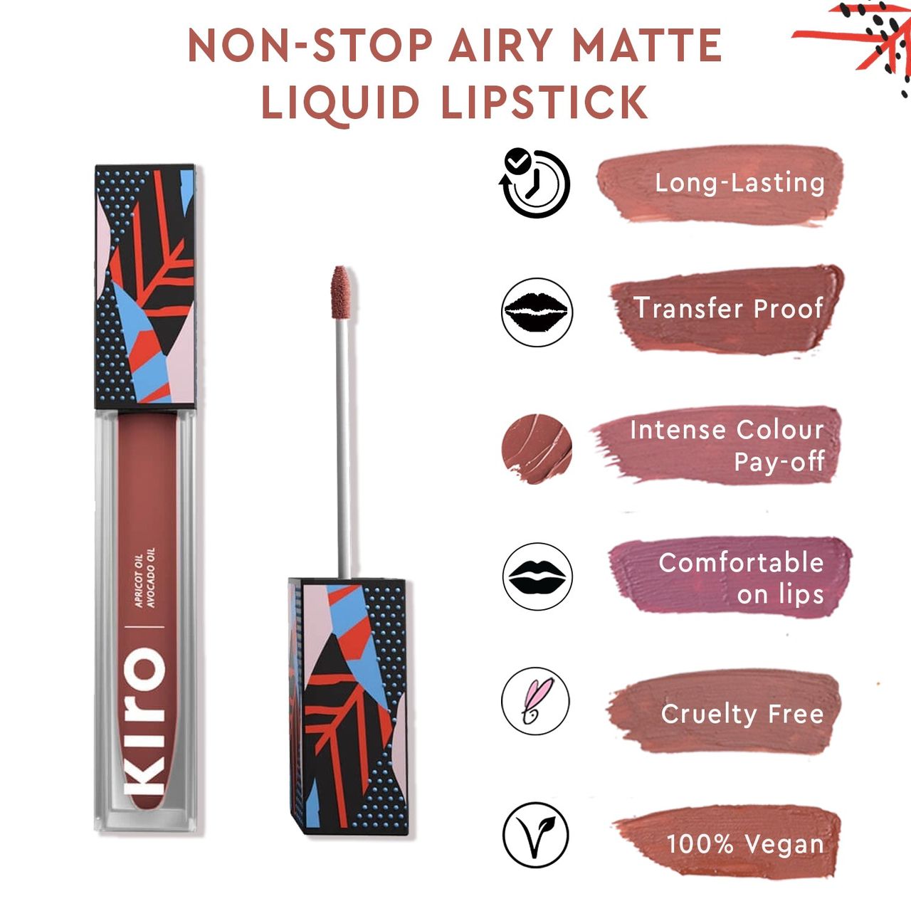 Kiro Non-Stop Airy Matte Liquid Lip - Cinnamon Nude
