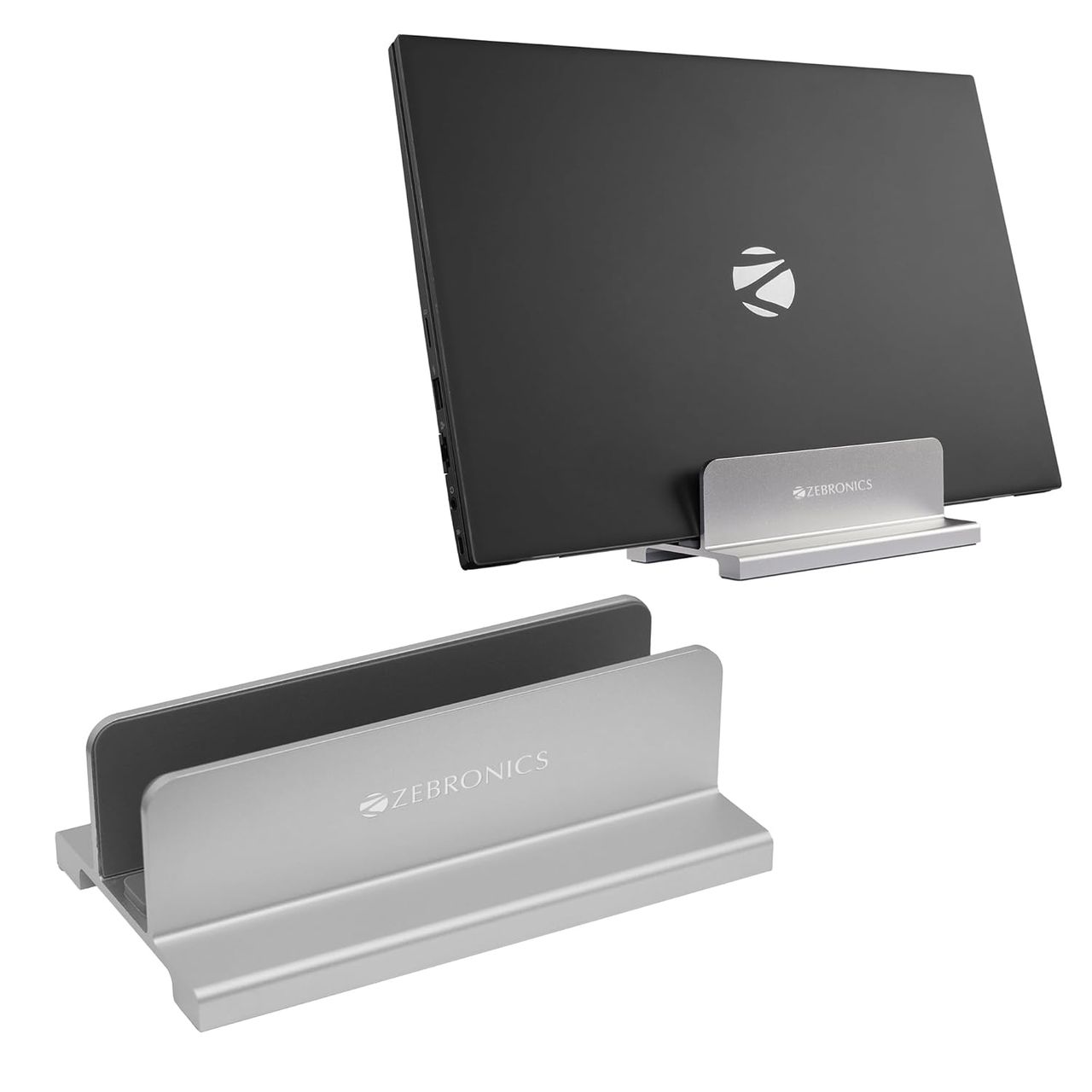 Zebronics Ns2000V Vertical Laptop Stand, Devices Up-To 2.5Cm Thickness