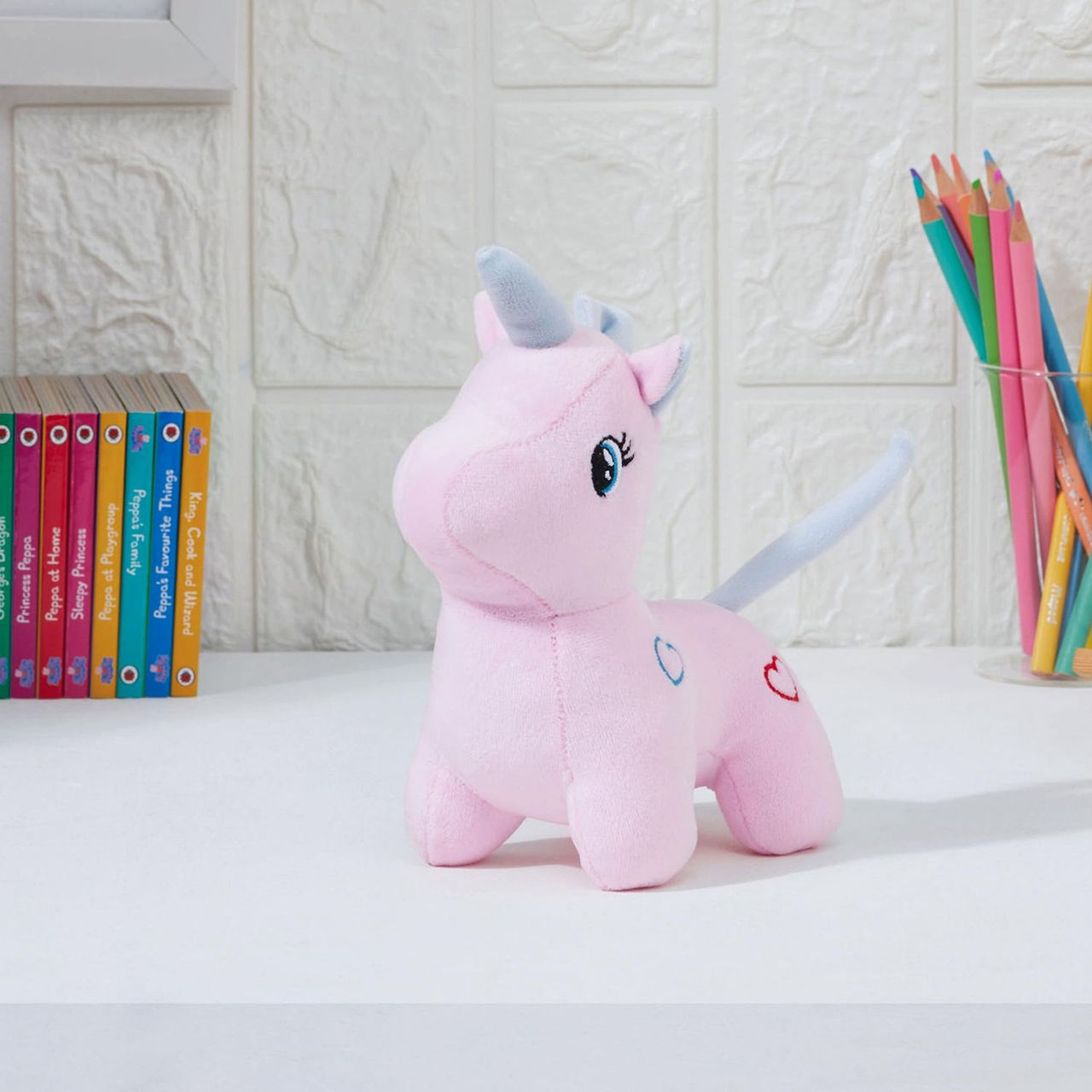 Play Nation Unicorn Soft Toy Pink - Height 25 cm