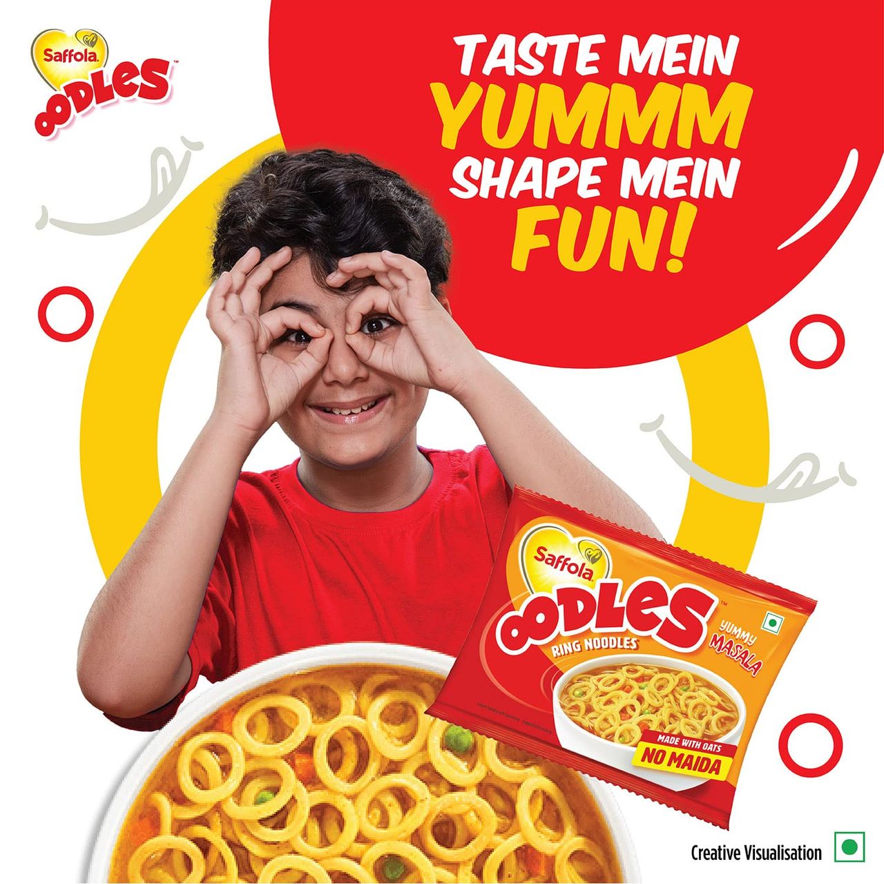 Saffola Oodles Instant Noodles With Superhero Toy Pack