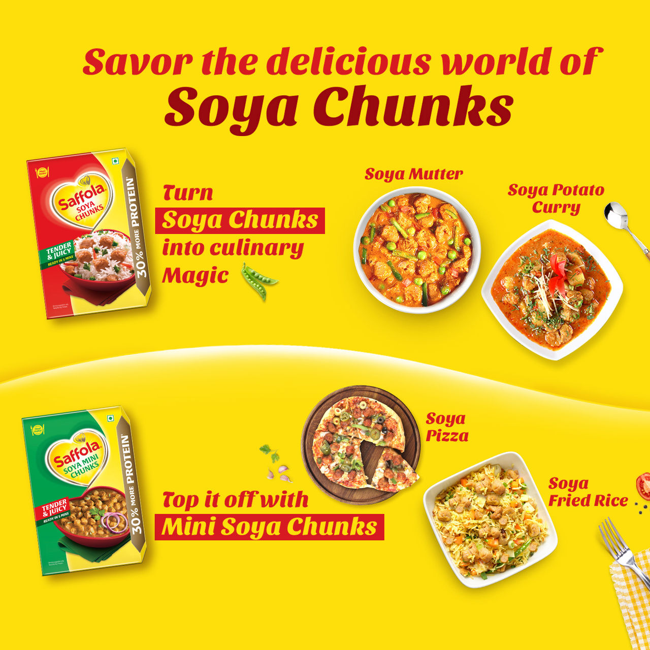 Saffola Soya Chunks Mealmaker