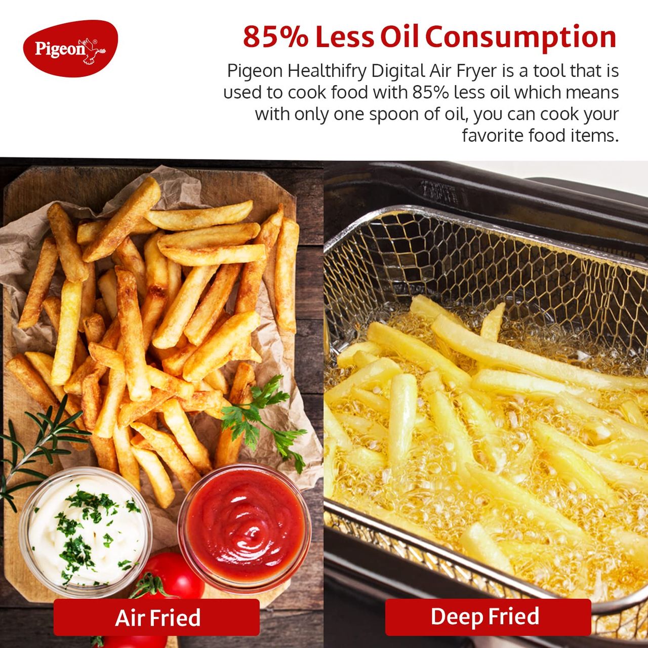 Pigeon Healthifry Digital Airfryer - 4.2 L