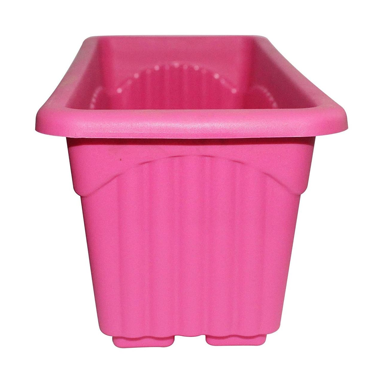 Go Hooked Multicolor Plastic Rectangular Planters For Plants | Set Of 6