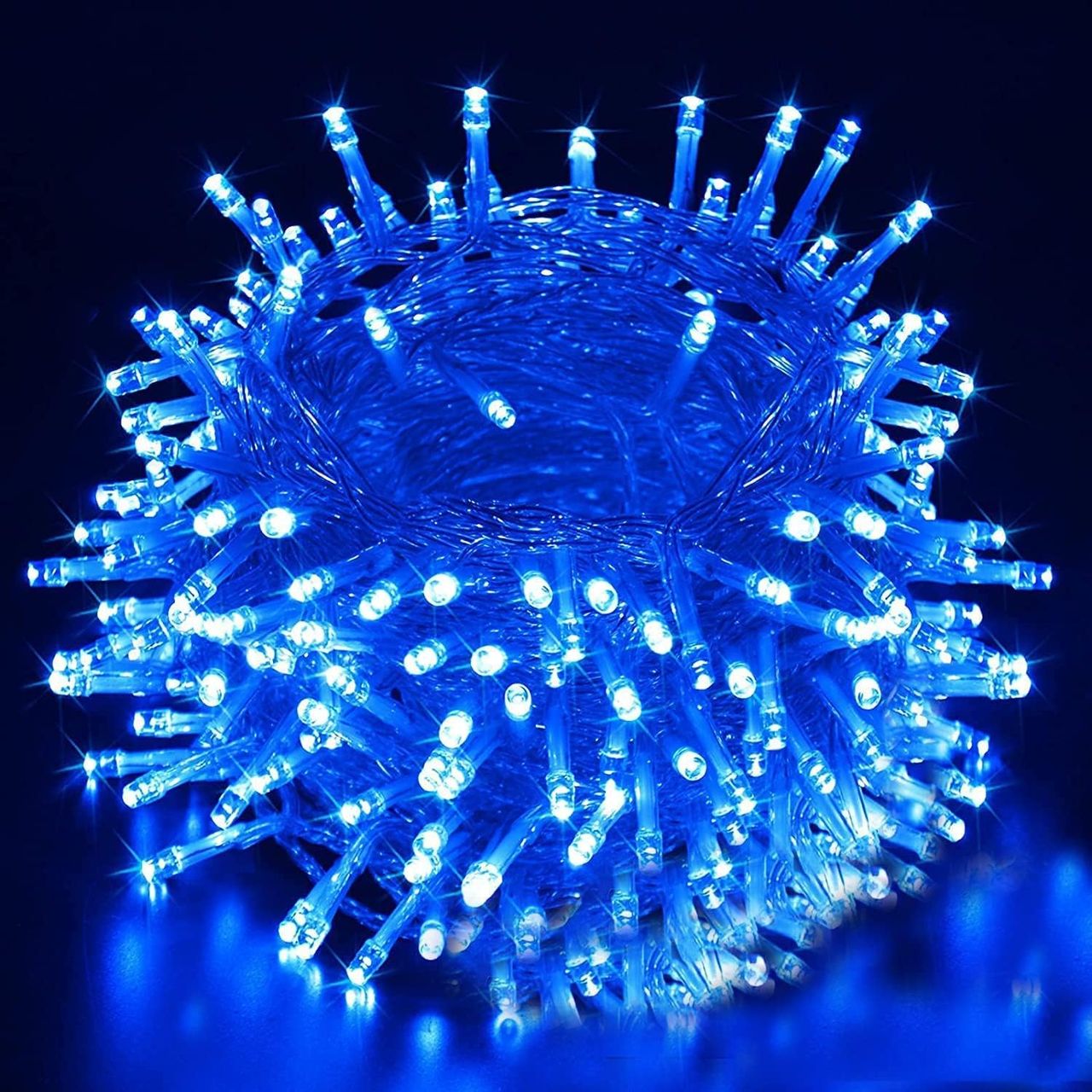 Lexton 36 Feet Long 40 LED Power Pixel Serial String/Fairy Light | Plug Sourced|Pack of 1 Blue