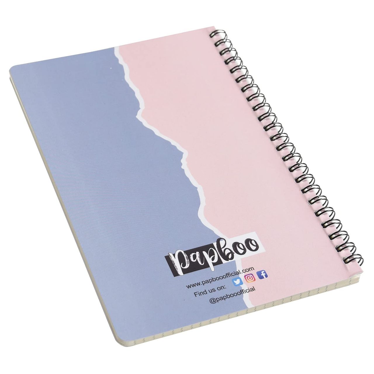 Papboo Dot Grid Spiral Wiro Notebook , 120 Pages, 90 Gsm - Smile