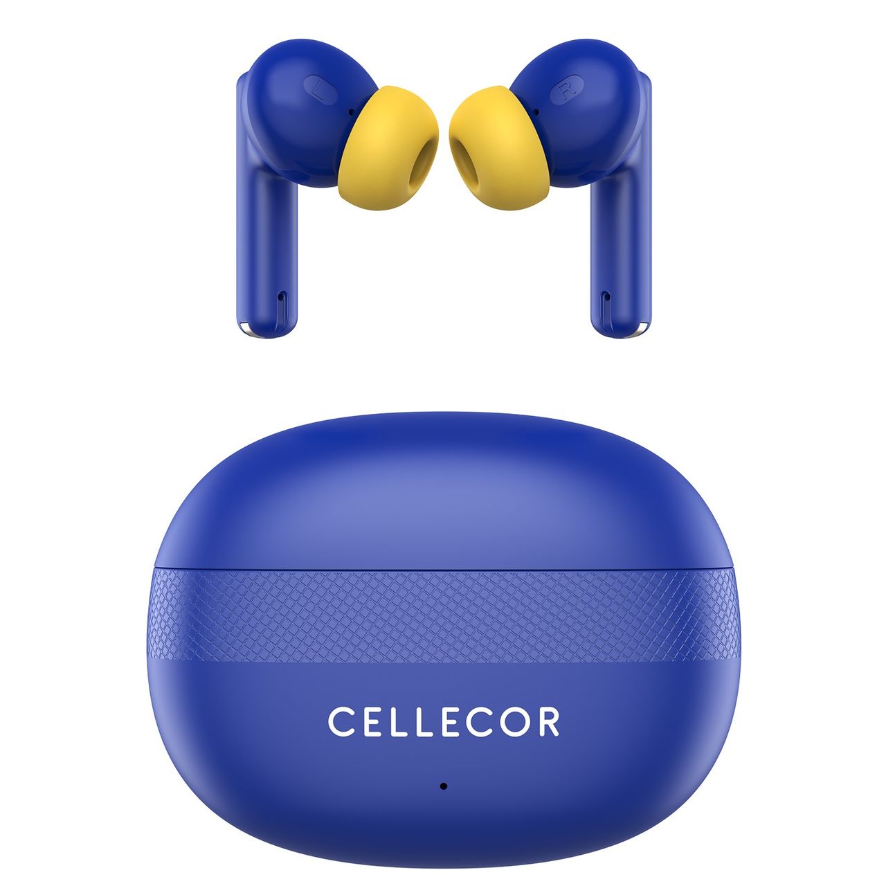 Cellecor Bropods C105 Tune TWS Noise Cancellation Earbuds | 50ms Low Latency | Fast Charging - Type-C | Yellow