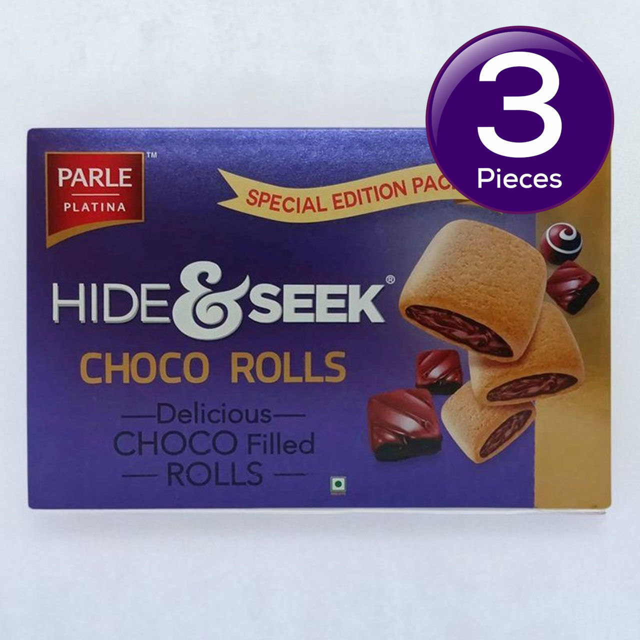 Parle Hide & Seek Choco Roll Choco Rolls 250 g Combo
