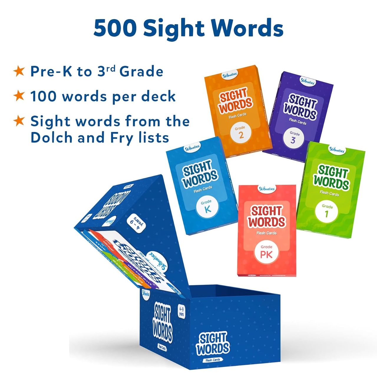 Skillmatics Flash Cards - 500 Sight Words