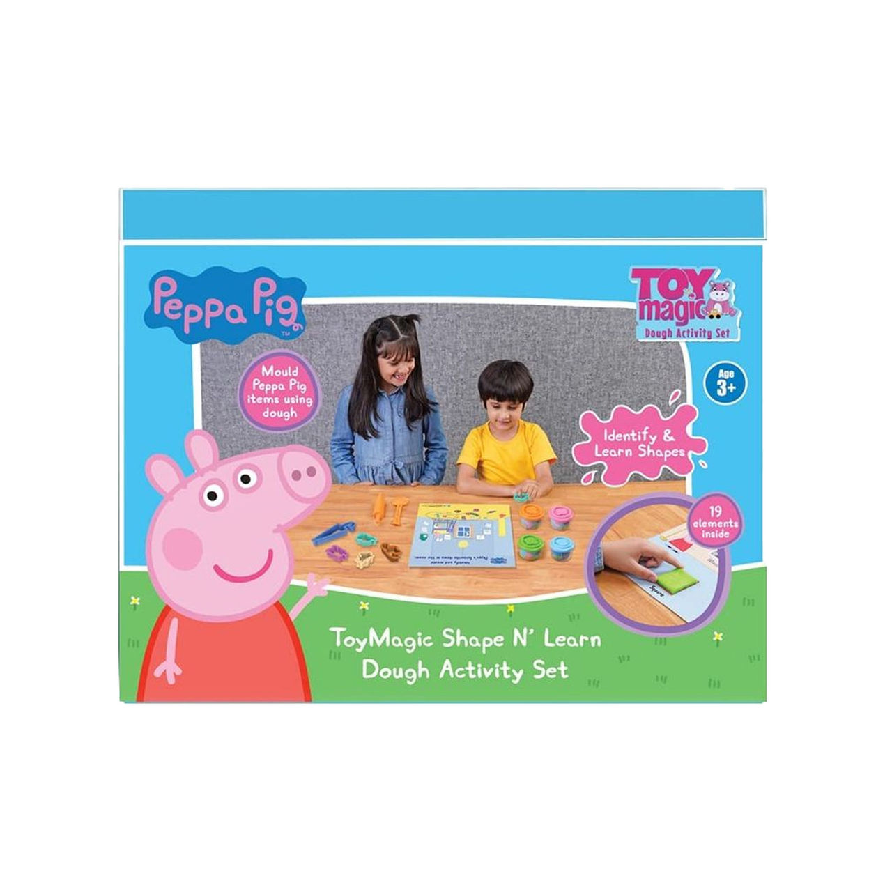 WinMagic Toys Playmagic Peppa Pig Shape N' Learn Dough Activity Set