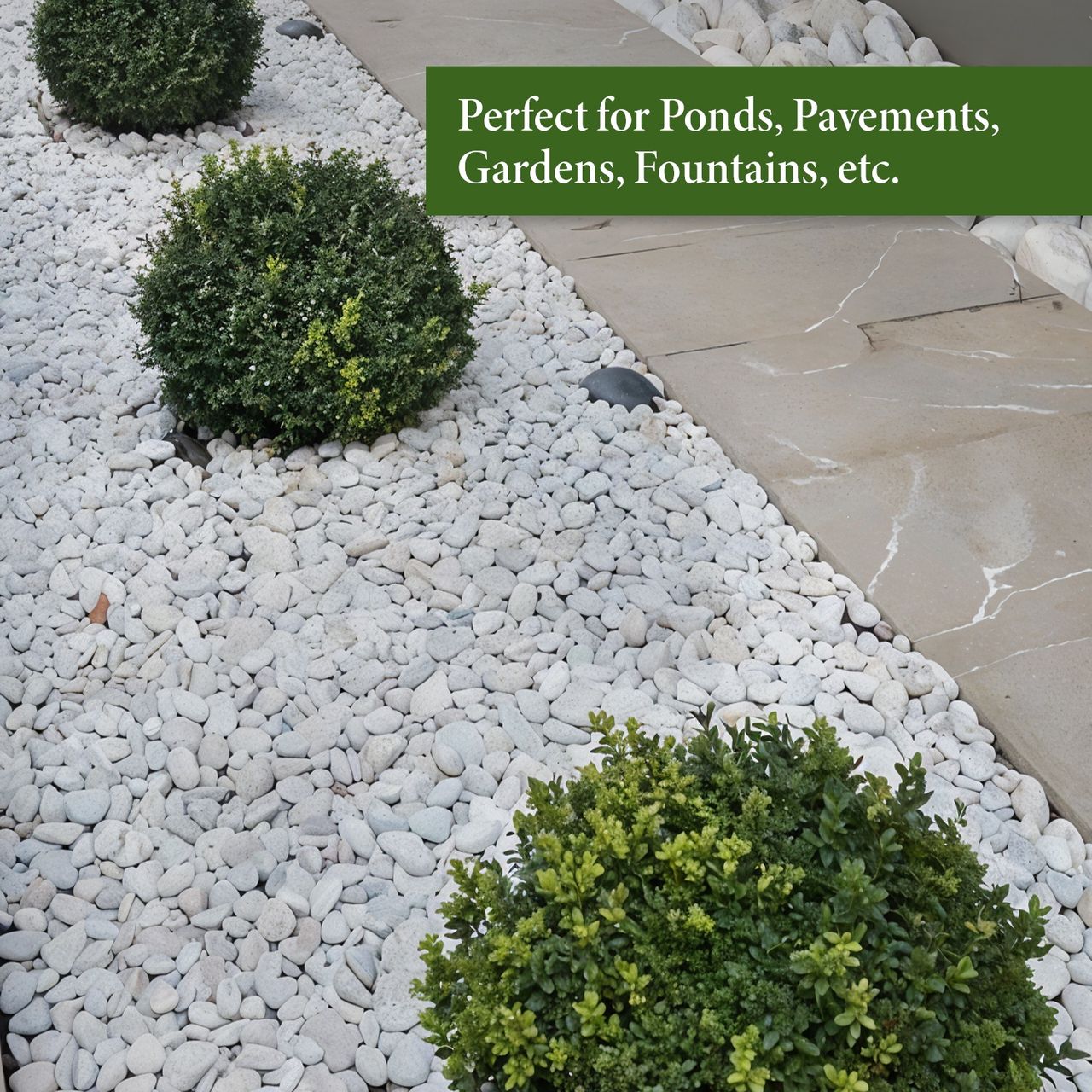 Trustbasket White Pebbles - 1 Kg