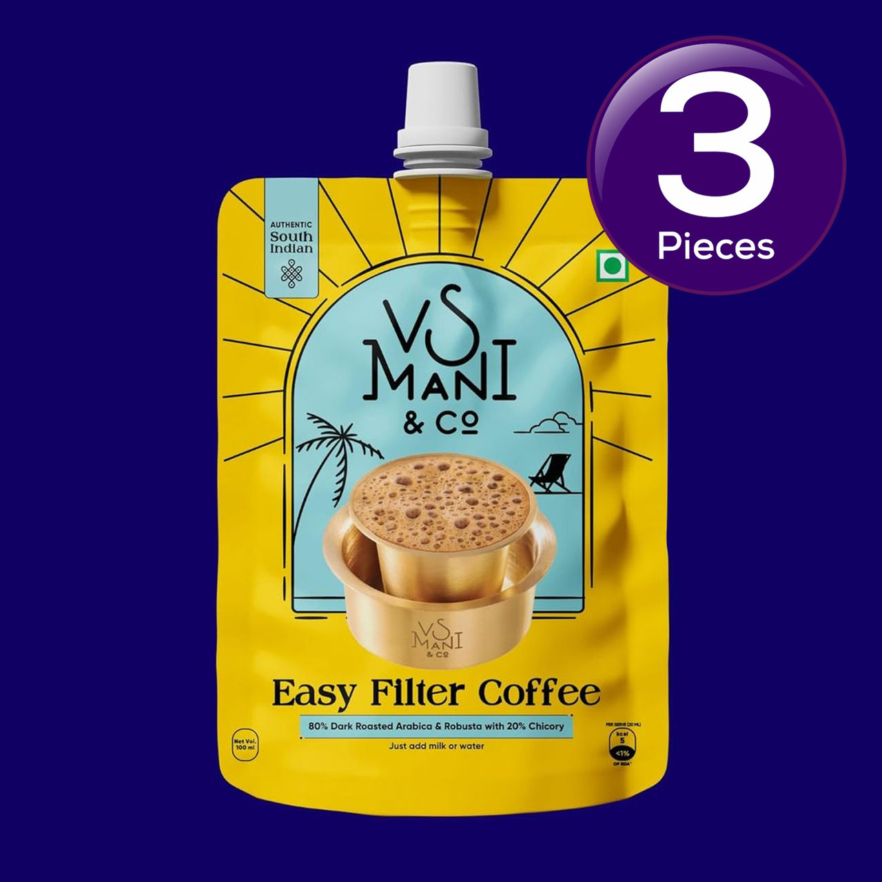VS Mani Filter Coffee Decoction 100 ml Combo