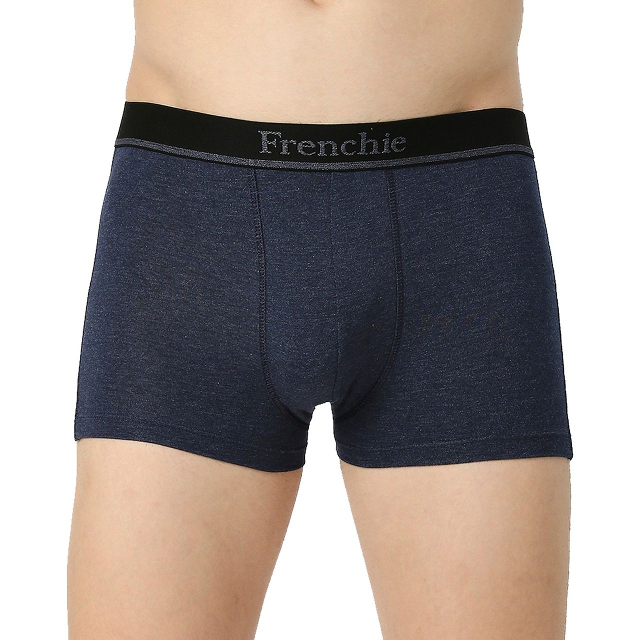 Frenchie Mens Trunks Elements | Pack of 2 | S | Grey Melange | Indigo Melange