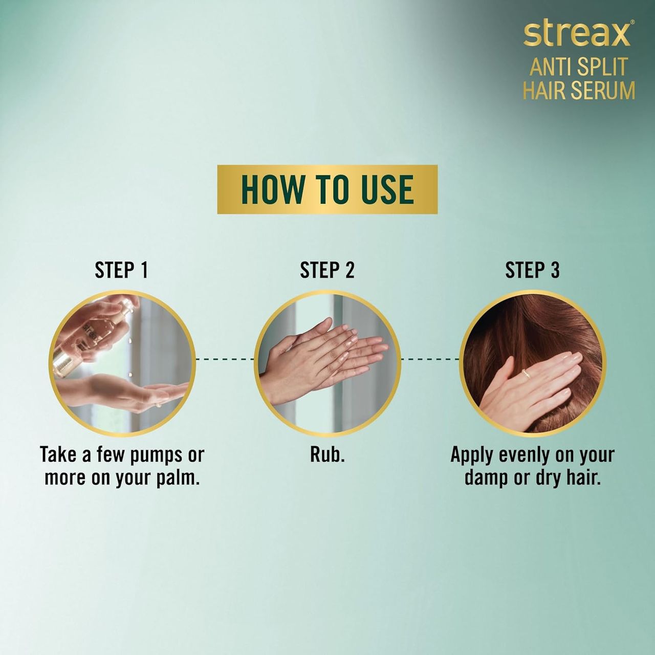 Streax Anti Split Hair Serum With Bio Elixir Controls In Split Ends 60% Reduction In Dryness