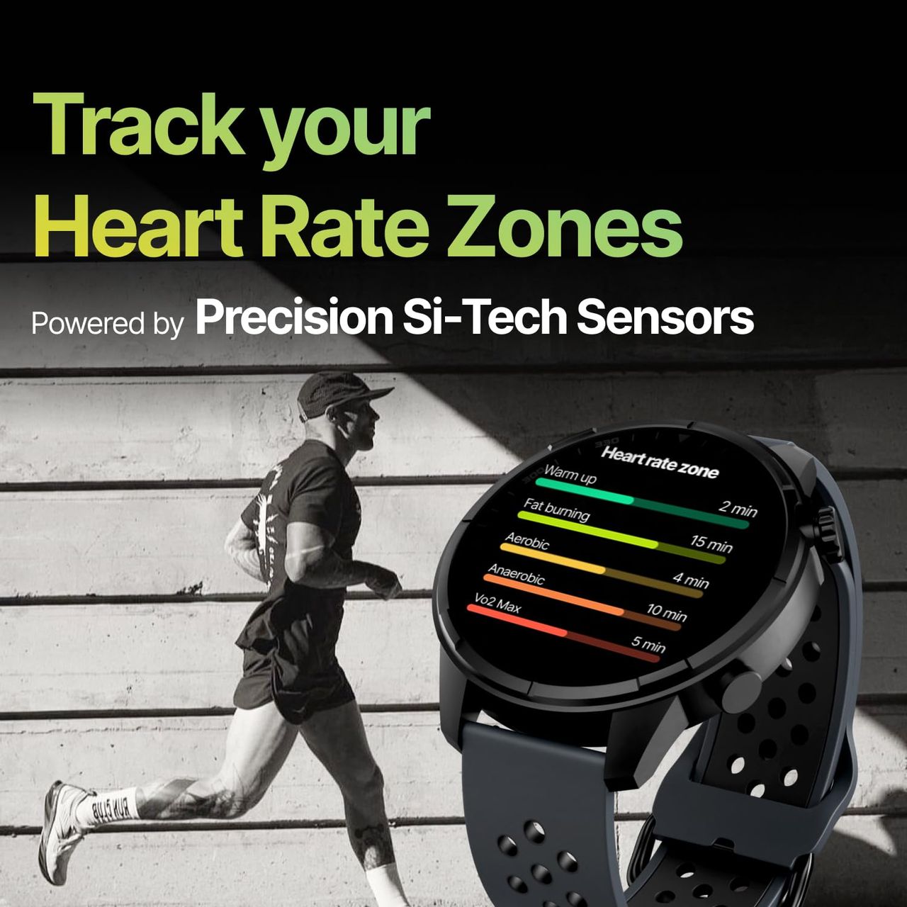 Cult Velocity with Turbo Track GPS,1.43'' AMOLED Display, Compass, BT Calling Smartwatch (Grey)