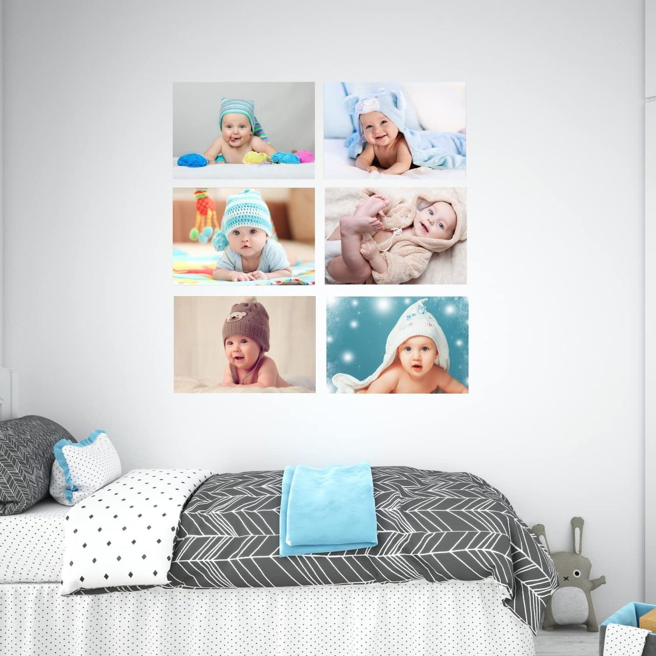 Paper Plane Design Cute Baby Posters | Set Of 6 | 12 x 18 Inch | D4