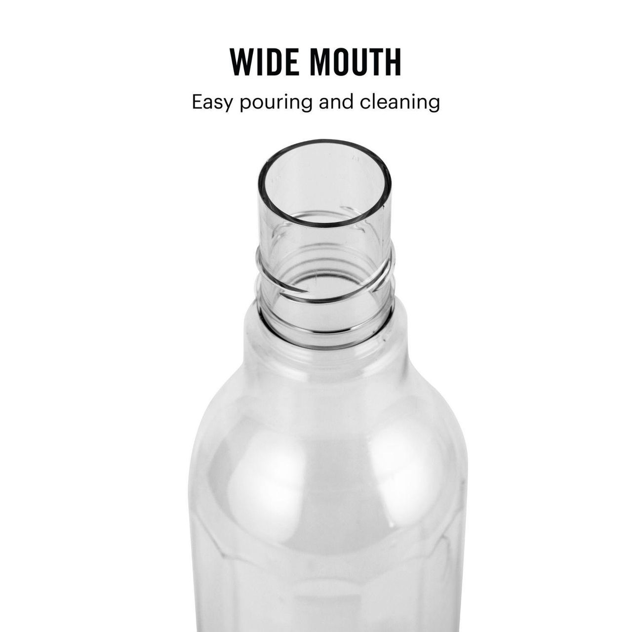 Cello Aqua Sparkle Water Bottle | 100% food grade | Leak proof and Break proof | 1000ml| Clear